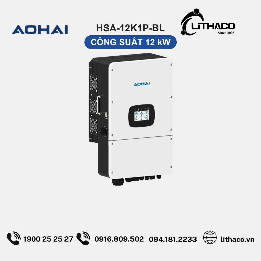 Biến Tần Hybrid AOHAI HSA-12K1P-BL 12kW 1 Pha