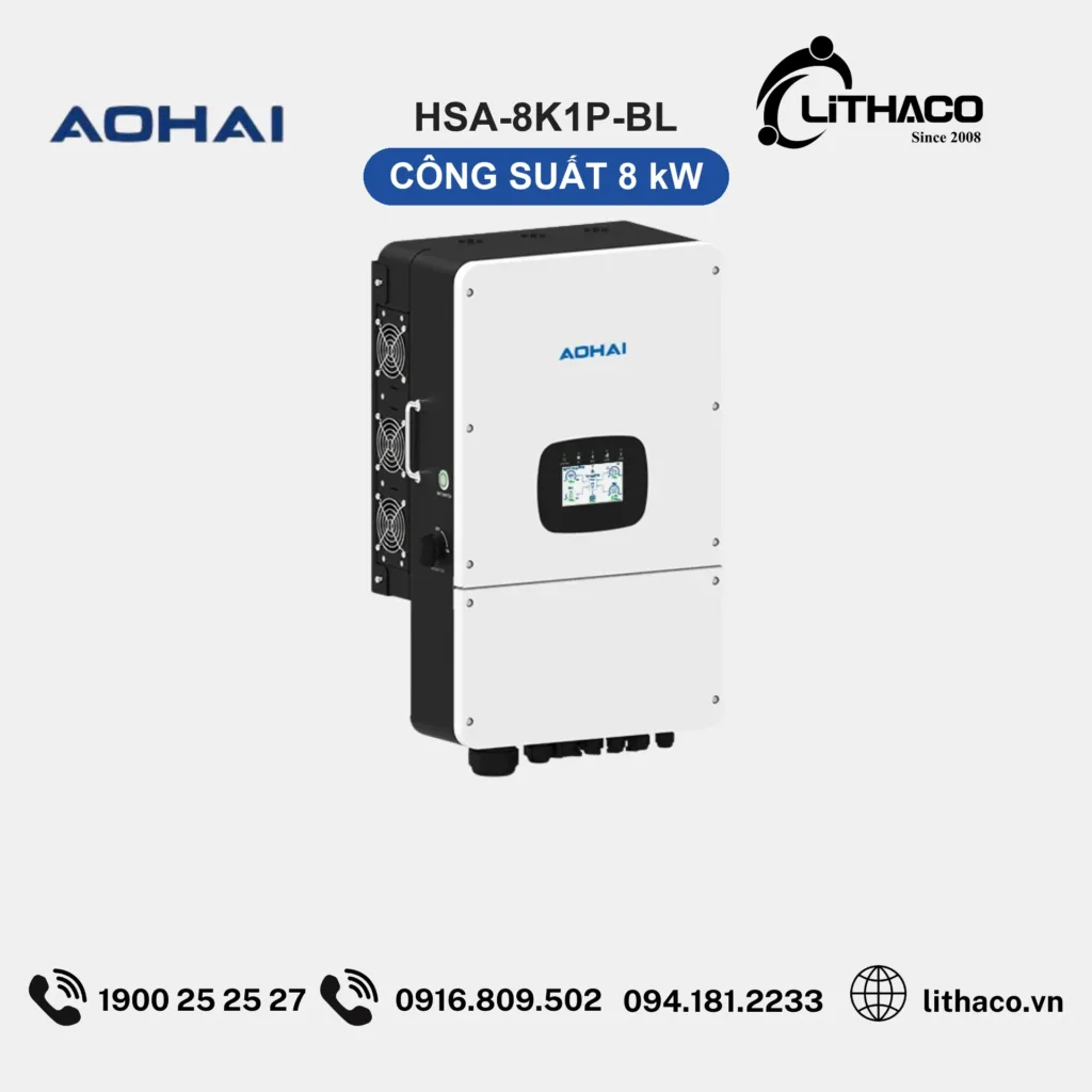 Biến Tần Hybrid AOHAI HSA-8K1P-BL 8kW 1 Pha