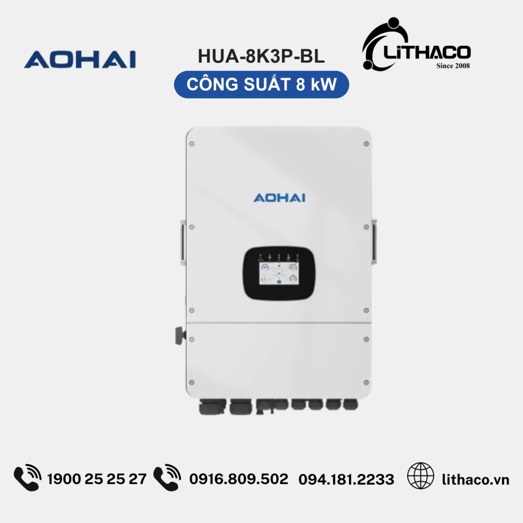 Biến Tần Hybrid AOHAI HUA-8K3P-BL 8kW 3 Pha 1 Biến Tần Hybrid AOHAI HUA-8K3P-BL 8kW 3 Pha