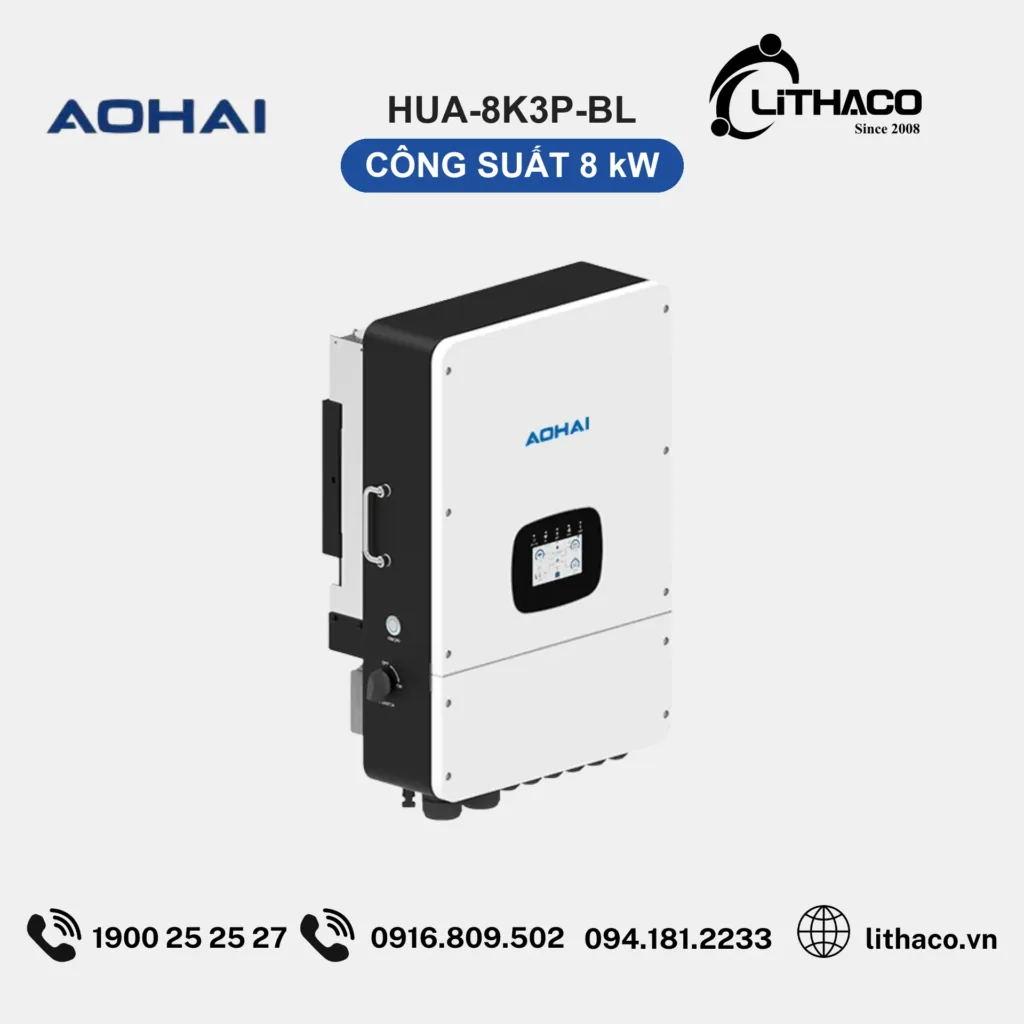 Biến Tần Hybrid AOHAI HUA-8K3P-BL 8kW 3 Pha 2 Biến Tần Hybrid AOHAI HUA-8K3P-BL 8kW 3 Pha