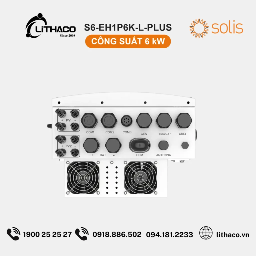Biến Tần Hybrid Solis S6-EH1P6K-L-PLUS 6kW 1 Pha 5 Biến Tần Hybrid Solis S6-EH1P6K-L-PLUS 6kW 1 Pha