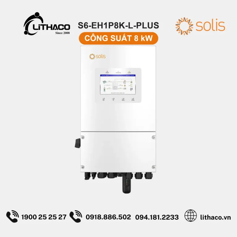 Biến Tần Hybrid Solis S6-EH1P8K-L-PLUS 8kW 1 Pha