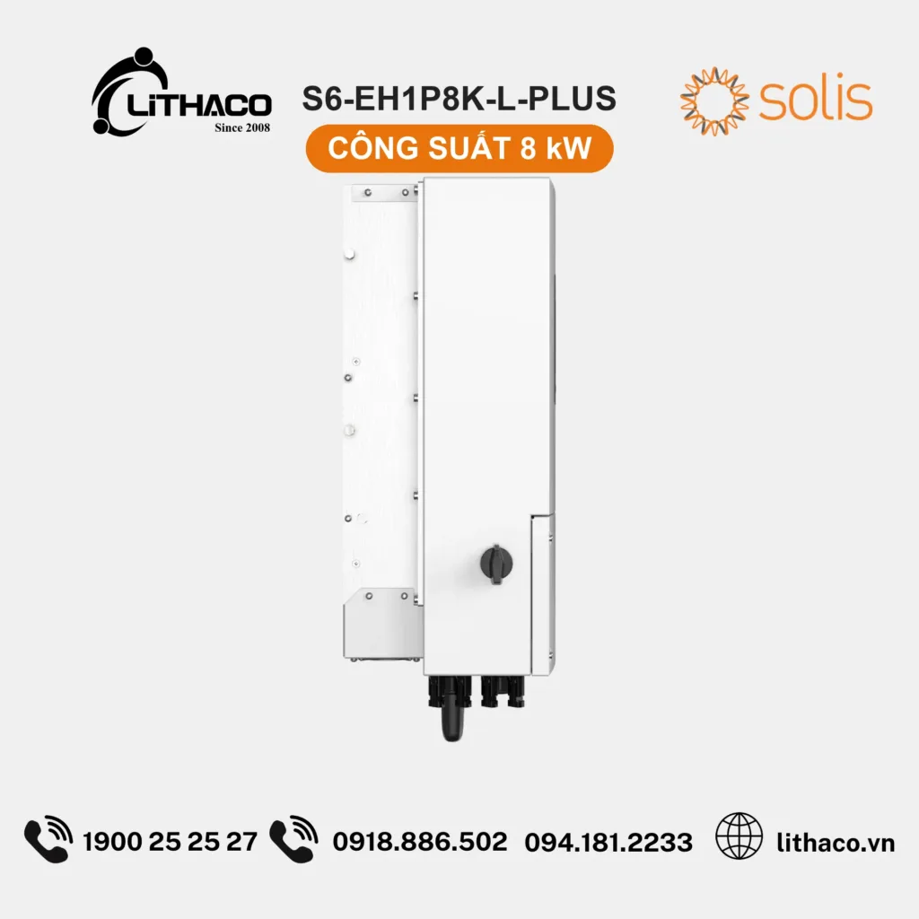 Biến Tần Hybrid Solis S6-EH1P8K-L-PLUS 8kW 1 Pha 3 Biến Tần Hybrid Solis S6-EH1P8K-L-PLUS 8kW 1 Pha