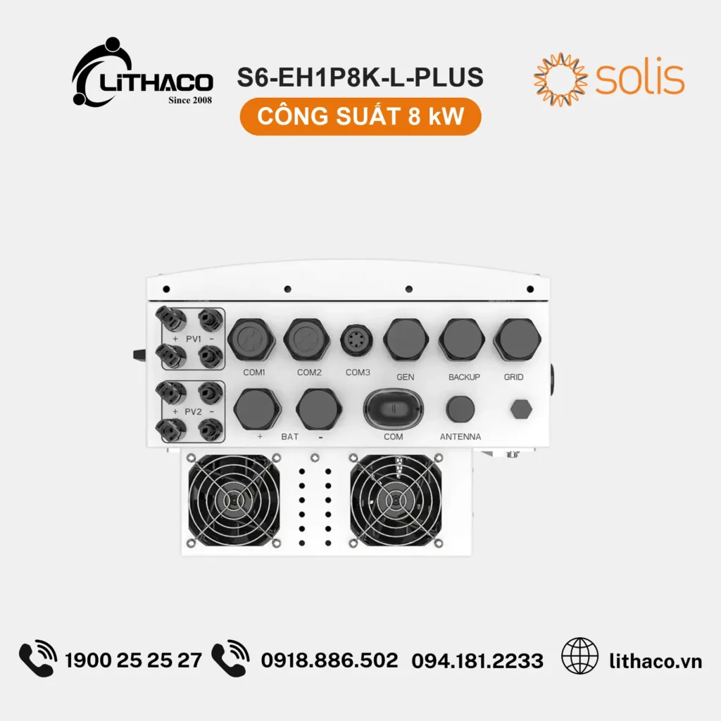 Biến Tần Hybrid Solis S6-EH1P8K-L-PLUS 8kW 1 Pha 5 Biến Tần Hybrid Solis S6-EH1P8K-L-PLUS 8kW 1 Pha