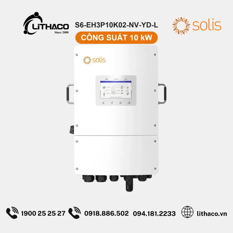 Biến Tần Hybrid Solis S6-EH3P10K02-NV-YD-L 10kW 3 Pha