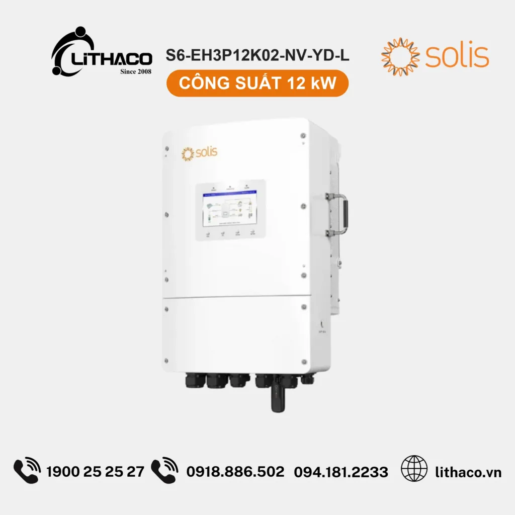Biến Tần Hybrid Solis S6-EH3P12K02-NV-YD-L 12kW 3 Pha 2 Biến Tần Hybrid Solis S6-EH3P12K02-NV-YD-L 12kW 3 Pha