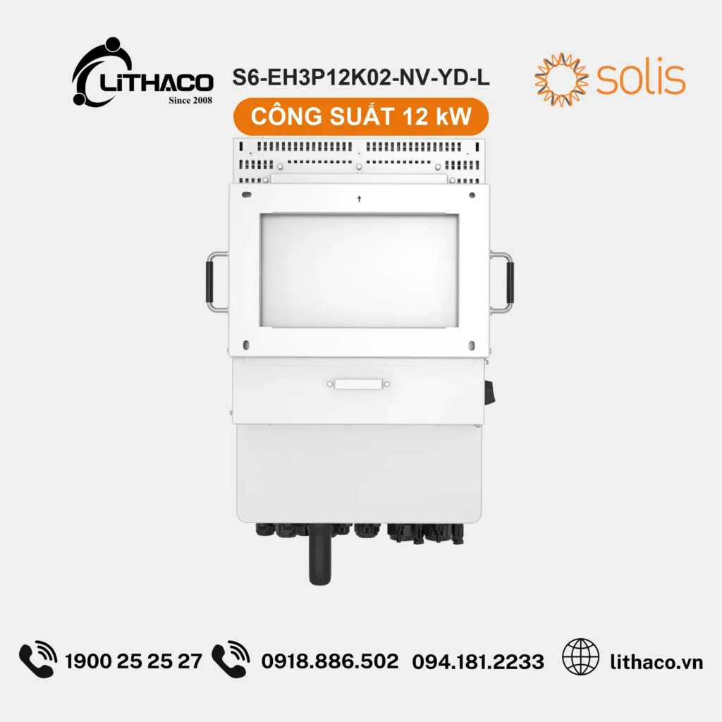 Biến Tần Hybrid Solis S6-EH3P12K02-NV-YD-L 12kW 3 Pha 5 Biến Tần Hybrid Solis S6-EH3P12K02-NV-YD-L 12kW 3 Pha
