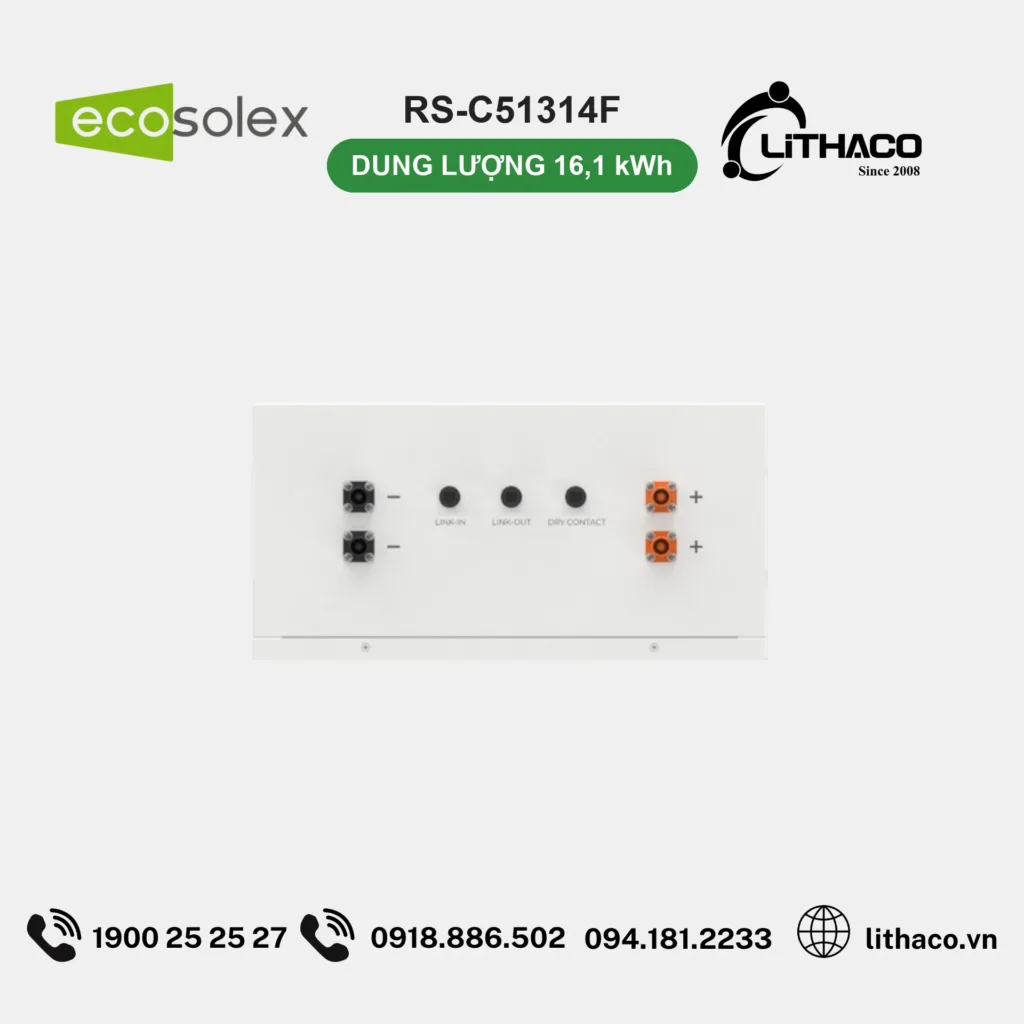 Pin Lưu Trữ Ecosolex RS-C51314F IP65 16,1kWh 3 Pin Lưu Trữ Ecosolex RS-C51314F IP65 16,1kWh