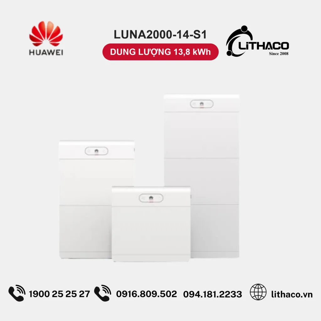 Pin Lưu Trữ Huawei LUNA2000-14-S1 13,8kWh 2 Pin Lưu Trữ Huawei LUNA2000-14-S1 13,8kWh