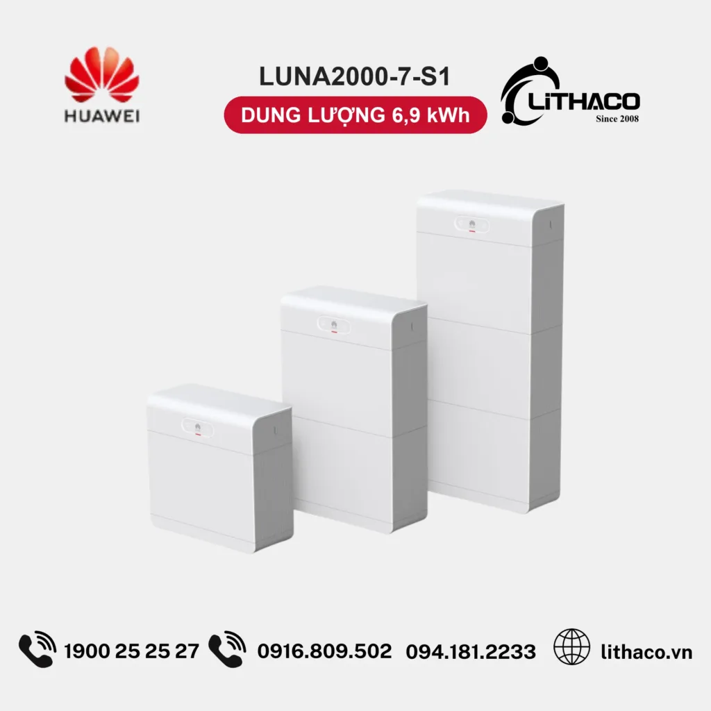 Pin Lưu Trữ Huawei LUNA2000-7-S1 6,9kWh 1 Pin Lưu Trữ Huawei LUNA2000-7-S1 6,9kWh