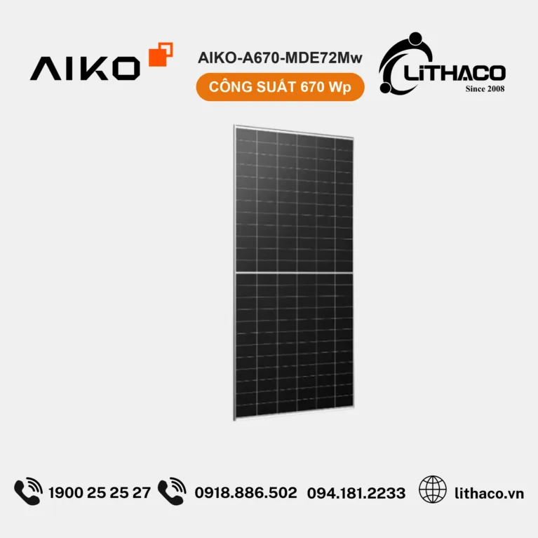 Tấm Pin AIKO-A670-MDE72Mw 670Wp