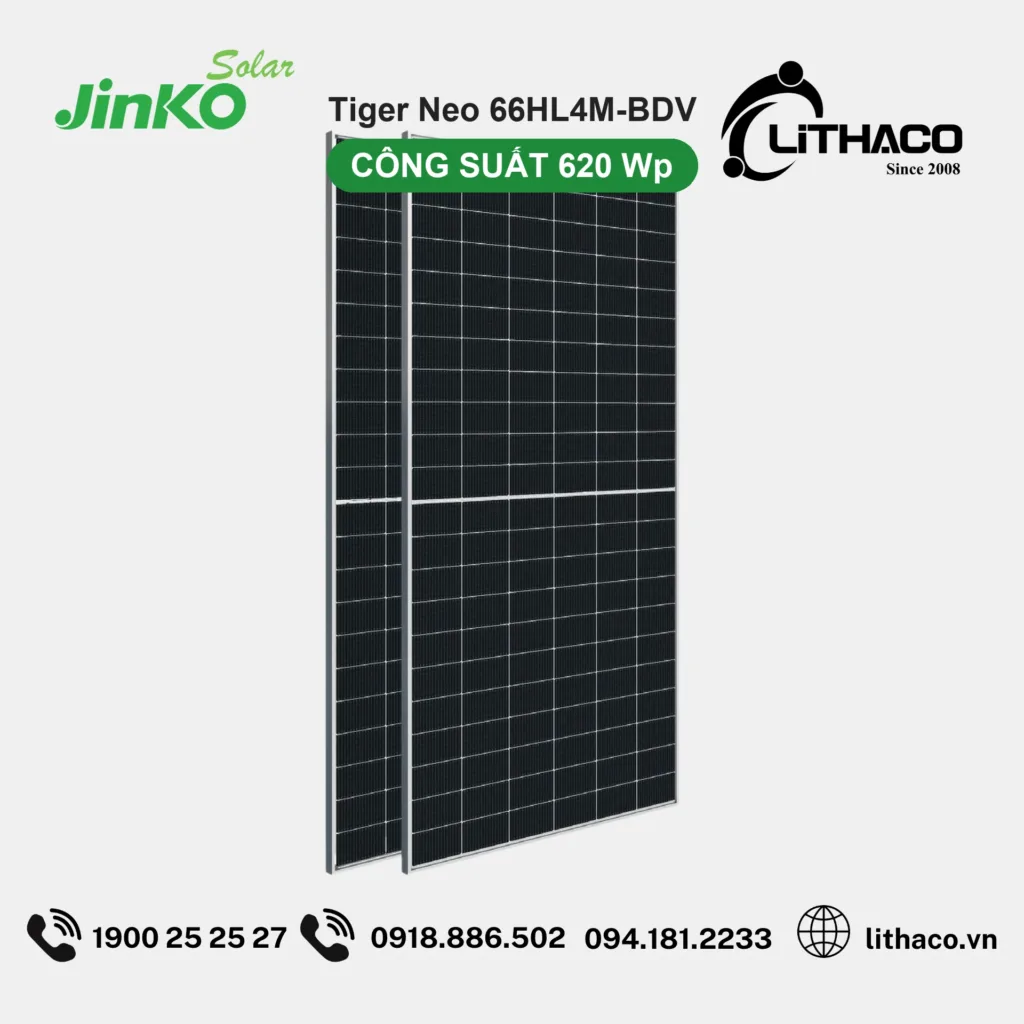 Tấm Pin Jinko Tiger Neo 66HL4M-BDV 620Wp 3 Tấm Pin Jinko Tiger Neo 66HL4M-BDV 620Wp
